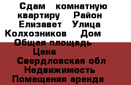 Сдам 1-комнатную квартиру  › Район ­ Елизавет › Улица ­ Колхозников  › Дом ­ 10 › Общая площадь ­ 30 › Цена ­ 10 000 - Свердловская обл. Недвижимость » Помещения аренда   